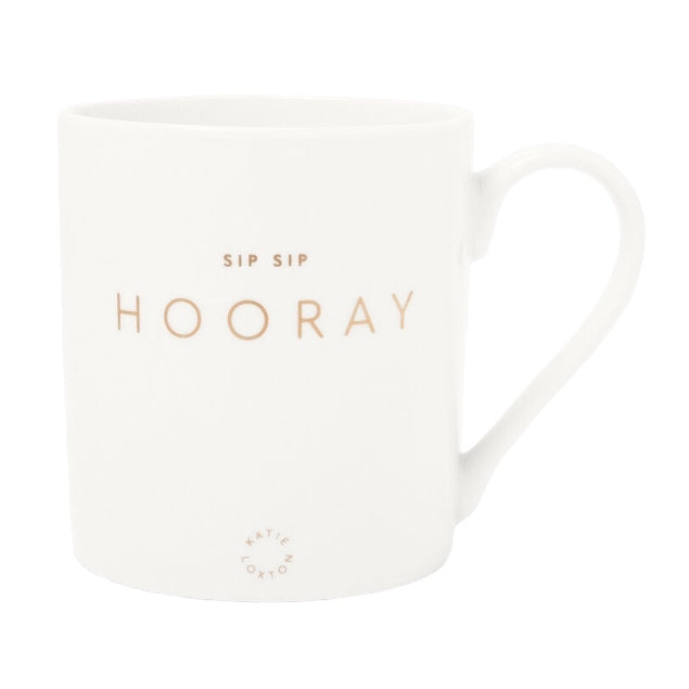 Katie Loxton Porcelain Mug Sip Sip Hooray KLCW121 front