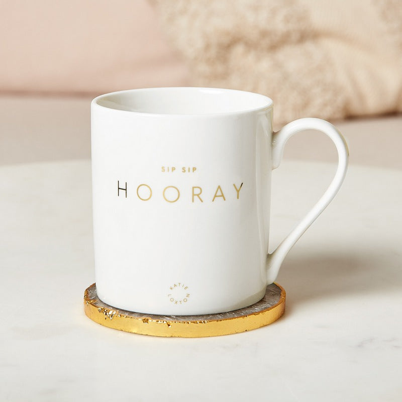 Katie Loxton Porcelain Mug Sip Sip Hooray KLCW121 lifestyle