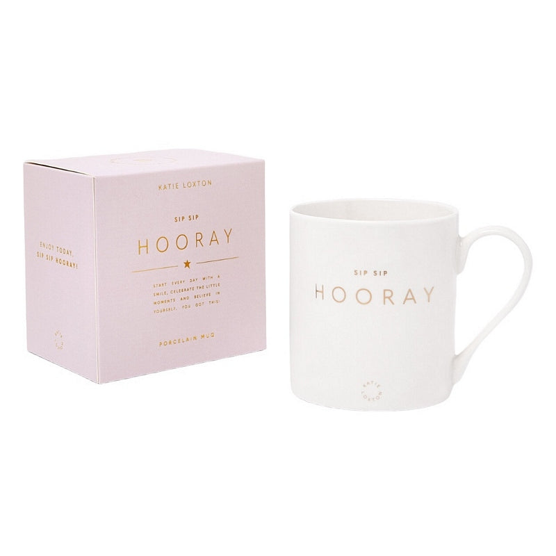 Katie Loxton Porcelain Mug Sip Sip Hooray KLCW121 main