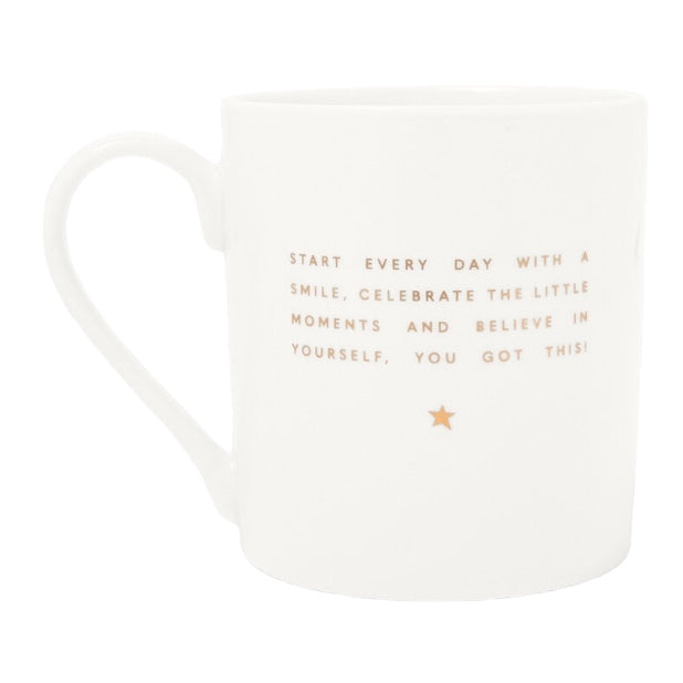 Katie Loxton Porcelain Mug Sip Sip Hooray KLCW121 rear