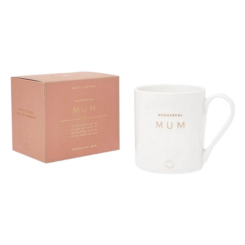 Katie Loxton Porcelain Mug Wonderful Mum Boxed KLCW122 main