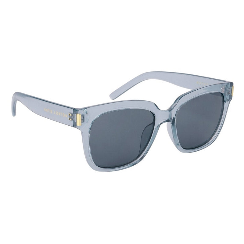 Katie Loxton Roma Sunglasses in Transparent Blue KLSG099 side