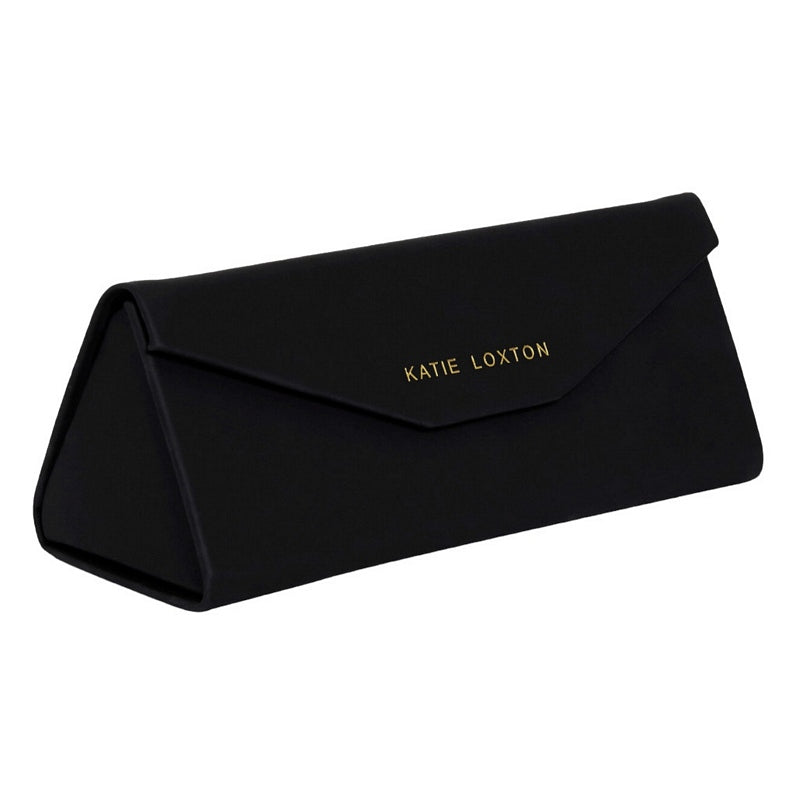 Katie Loxton Savanna Sunglasses in White Marble KLSG068 case