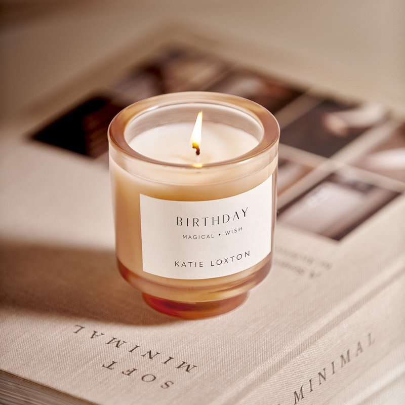 Katie Loxton Sentiment Candle Birthday English Pear And White Tea KLC361 lifestyle