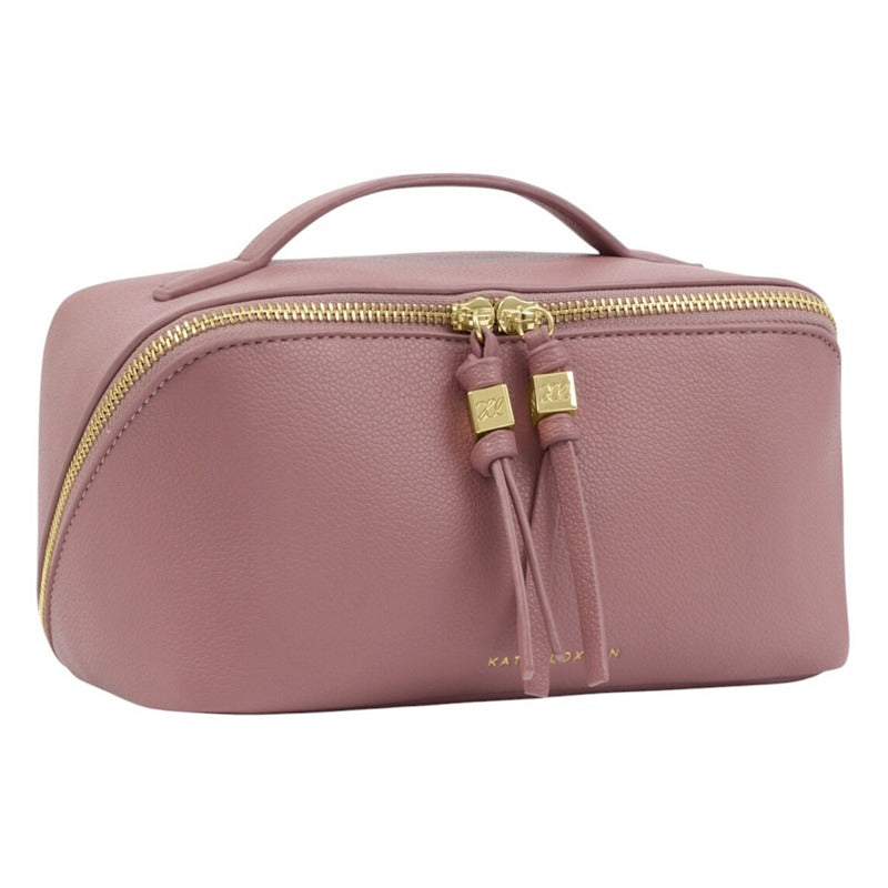 Katie Loxton Soho Makeup and Wash Bag Medium Deep Rose KLB4302 front