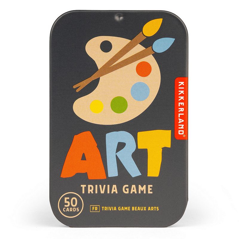 Kikkerland Art Trivia Game In A Tin GG264 main