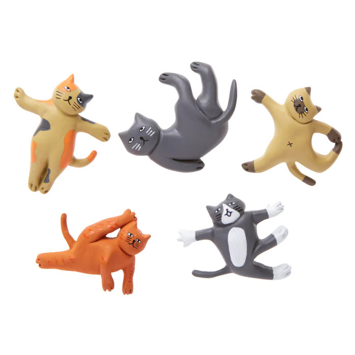 Kikkerland Cat Yoga Magnets MG89 main