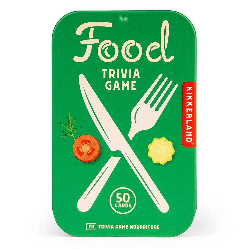 Kikkerland Food Trivia Game In A Tin GG263 front