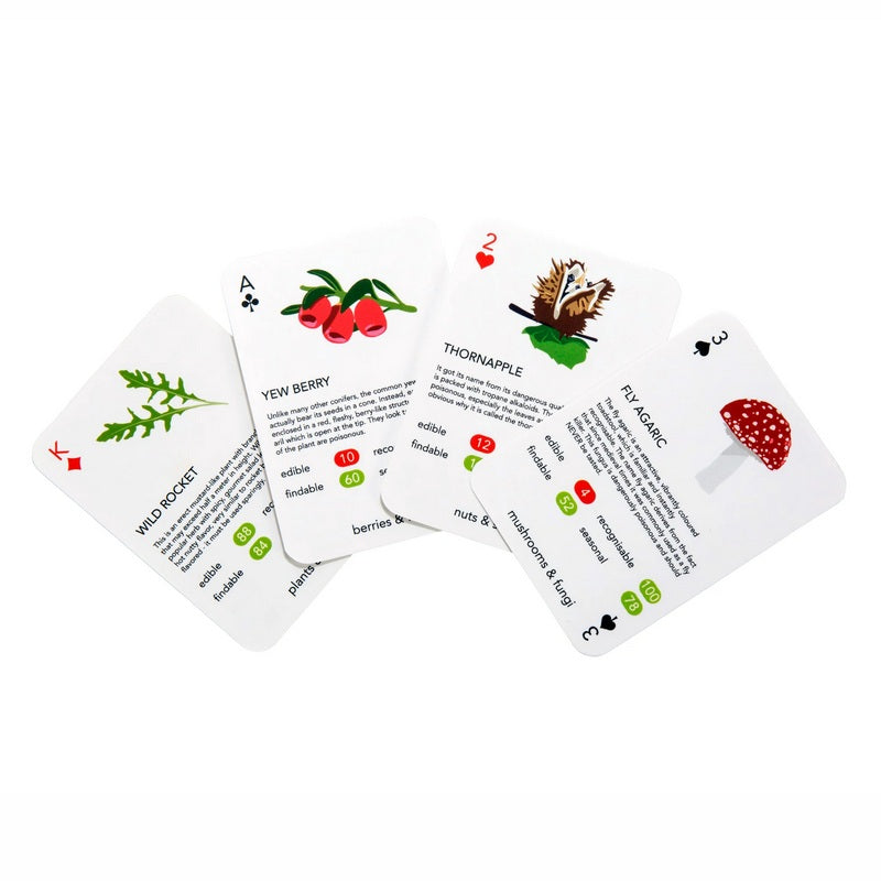 Kikkerland Foragers Playing Cards Pack GG132 open