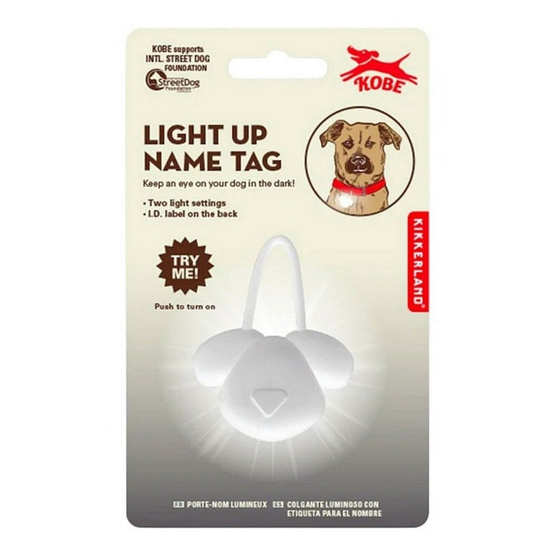 Kikkerland Light Up Dog Name Tag DIG34EU packaging