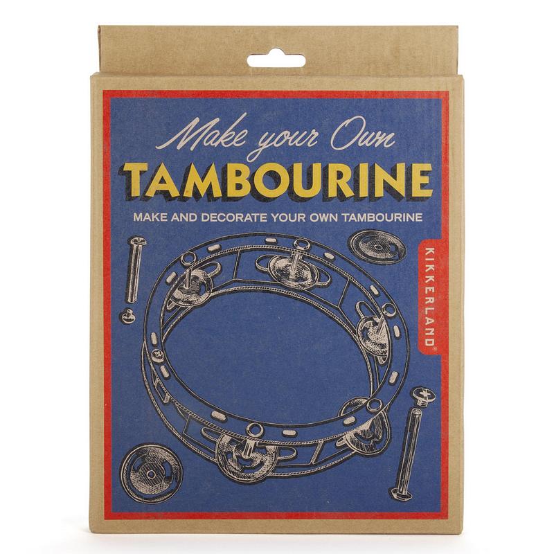 Kikkerland Make Your Own Tambourine GG158 front