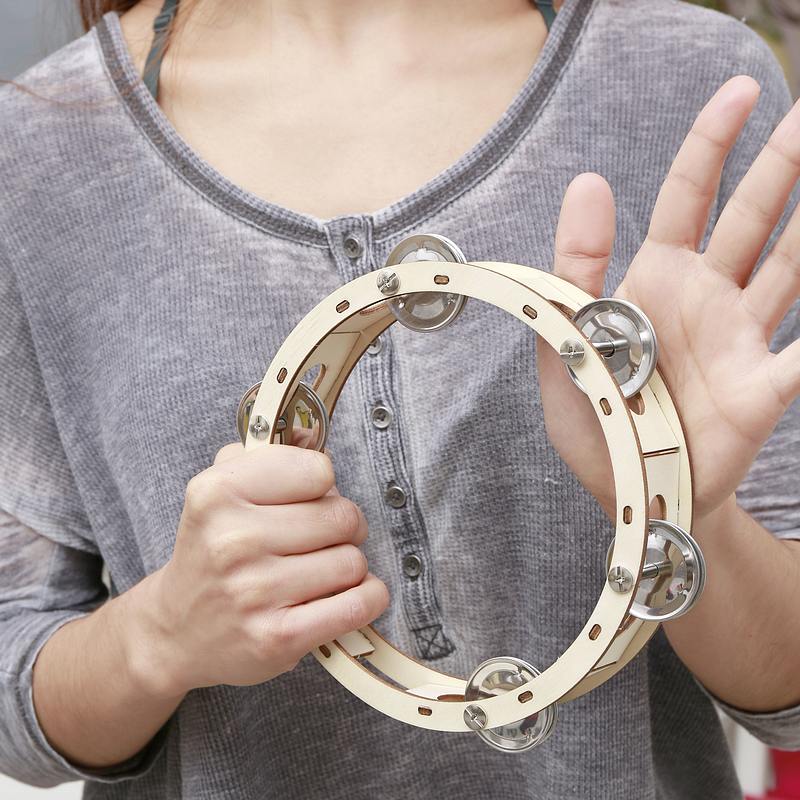 Kikkerland Make Your Own Tambourine GG158 in use