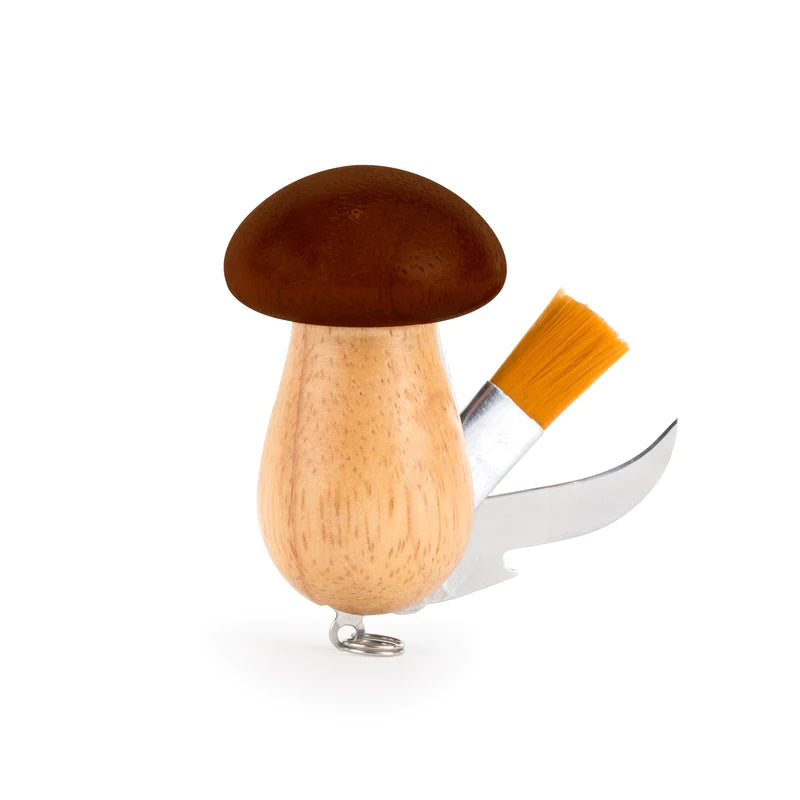 Kikkerland Mushroom Tool Keychain CD146 open