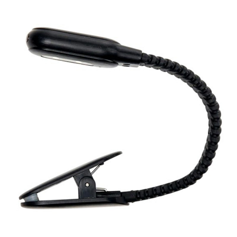 Kikkerland Rechargeable Clip Book Light Black BL13-BK side