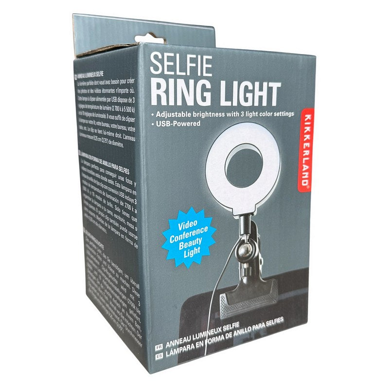 Kikkerland Selfie Ring Light US210-EU side