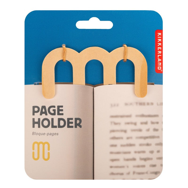 Kikkerland Wooden Page Holder ST138 package