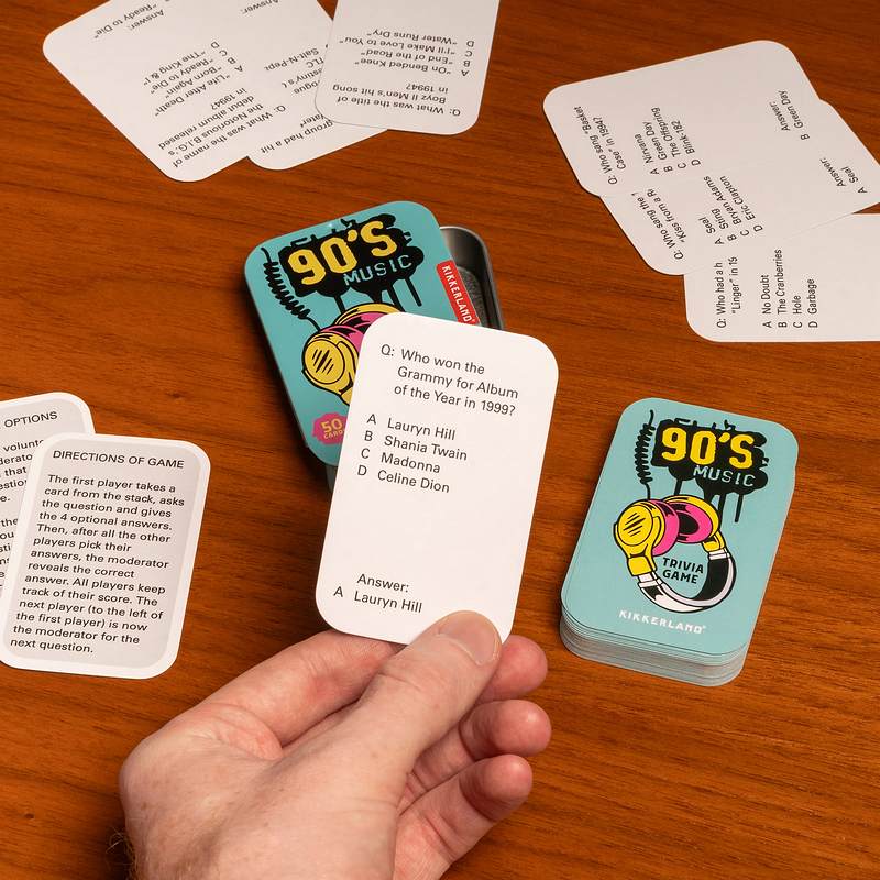 Kikkerland 90s Music Trivia Game GG265 lifestyle