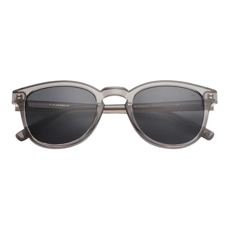 Kjaerbede Bate Sunglasses Grey Transparent KL1910-4 folded