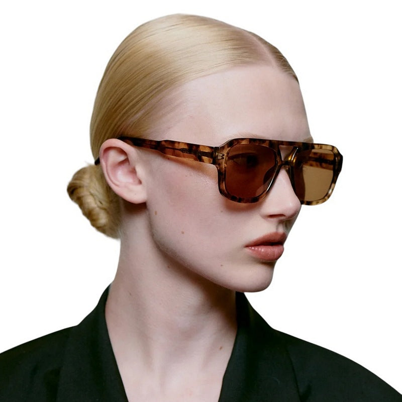 Kjaerbede Kaya Sunglasses Coquina KL2316-009 on female model side