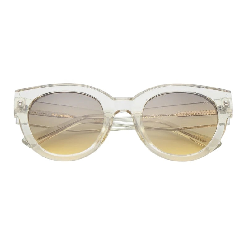 Kjaerbede Lilly Sunglasses Ecru Transparent KL2215-015 folded