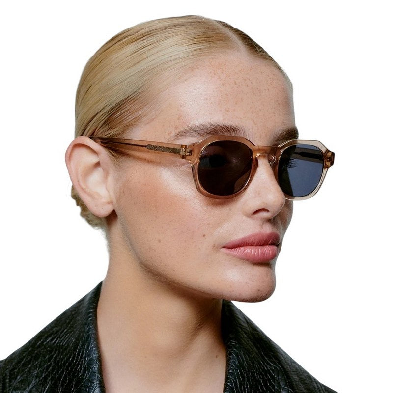 Kjaerbede Zan Sunglasses Champagne KL2318-003 on female model side