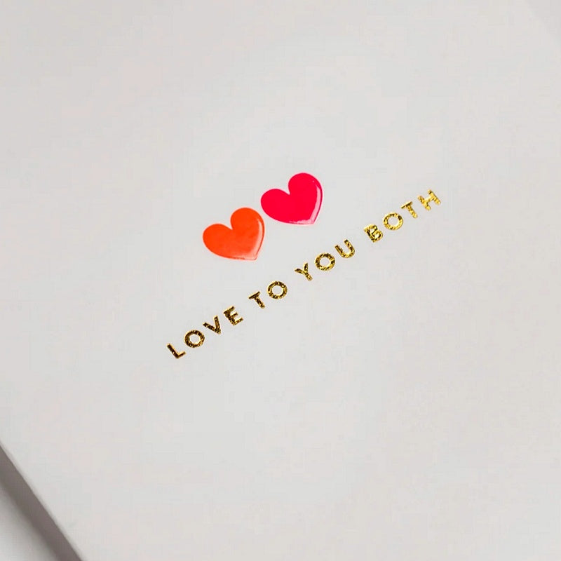 Lagom Design Greetings Card Love To You Both 7204 detail