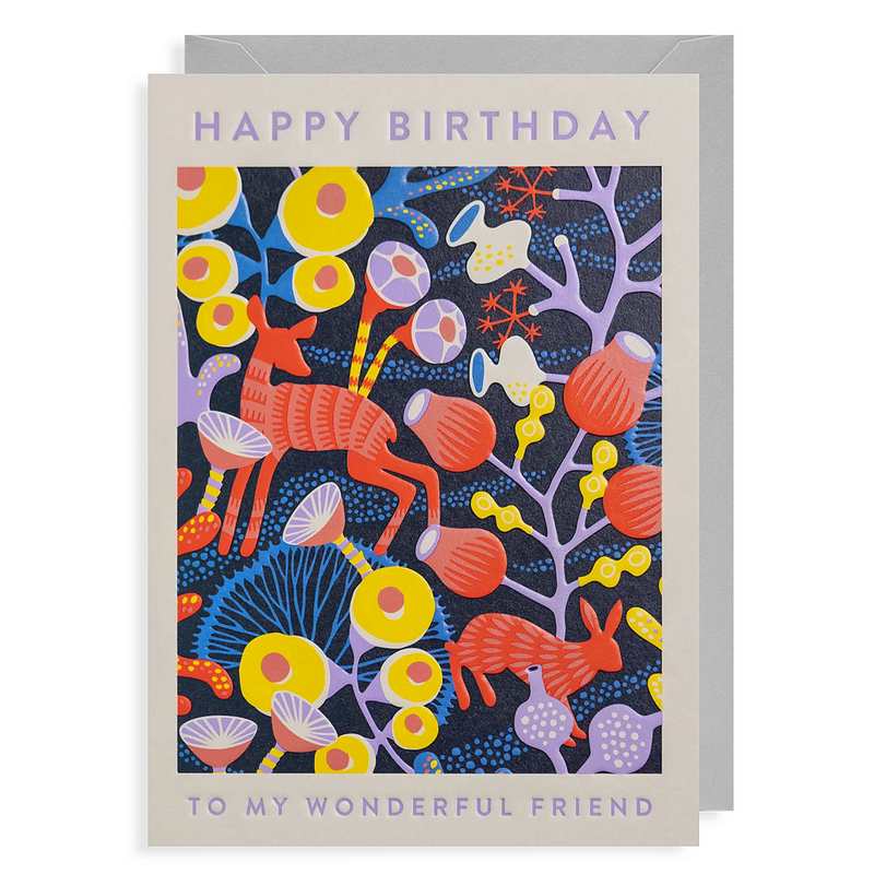 Lagom Design Happy Birthday To My Wonderful Friend 7136 front