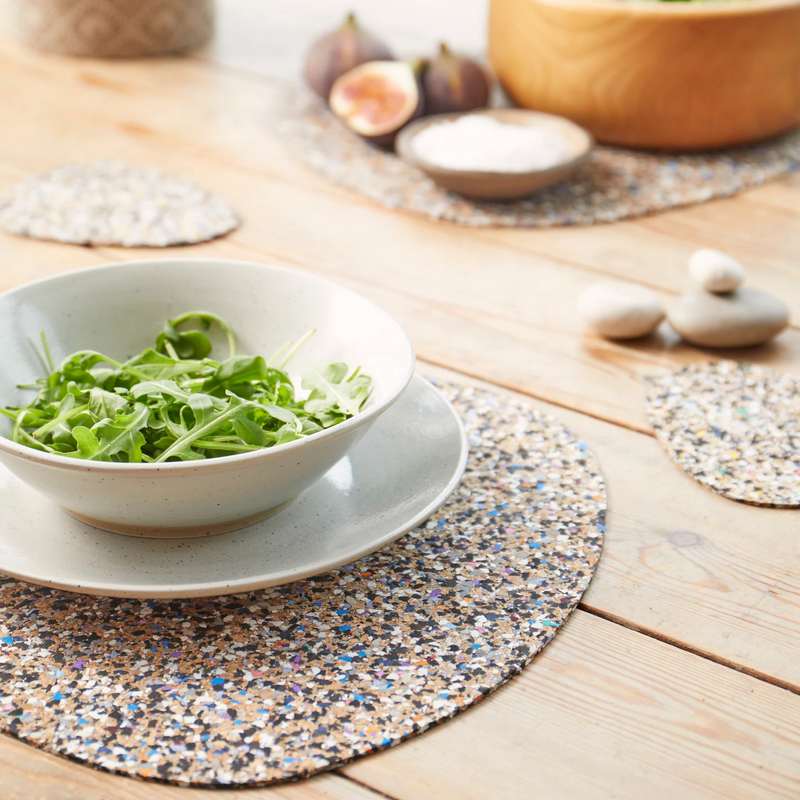 Liga Eco Living Beach Clean Placemat Set Pebble BC-PEB-PM-SET lifestyle