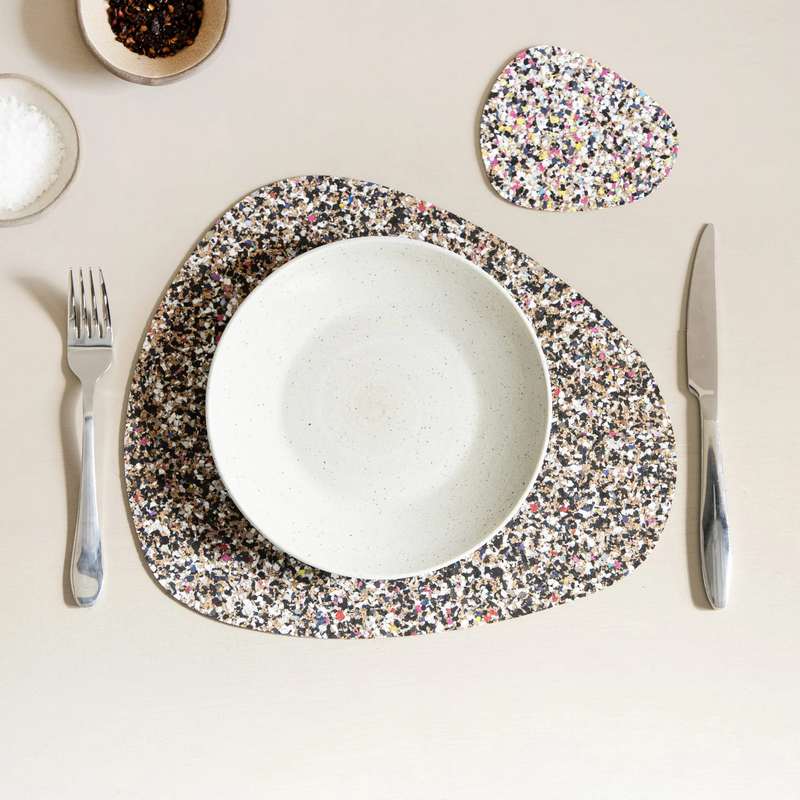 Liga Eco Living Beach Clean Placemat Set Pebble BC-PEB-PM-SET lifestyle