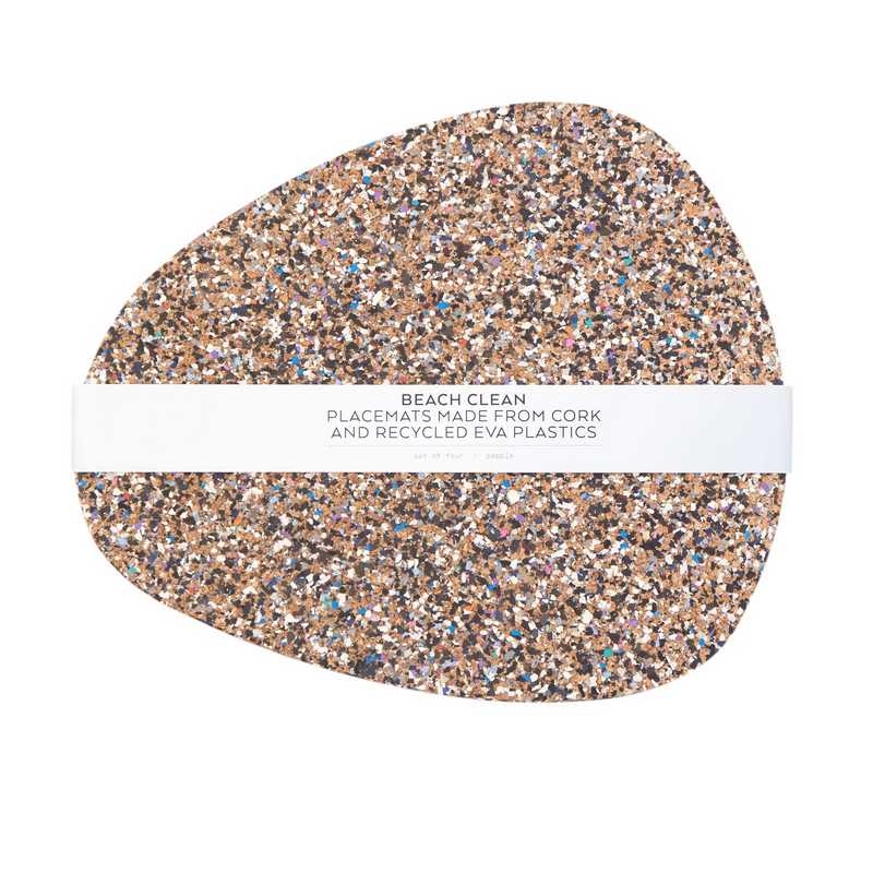 Liga Eco Living Beach Clean Placemat Set Pebble BC-PEB-PM-SET with label