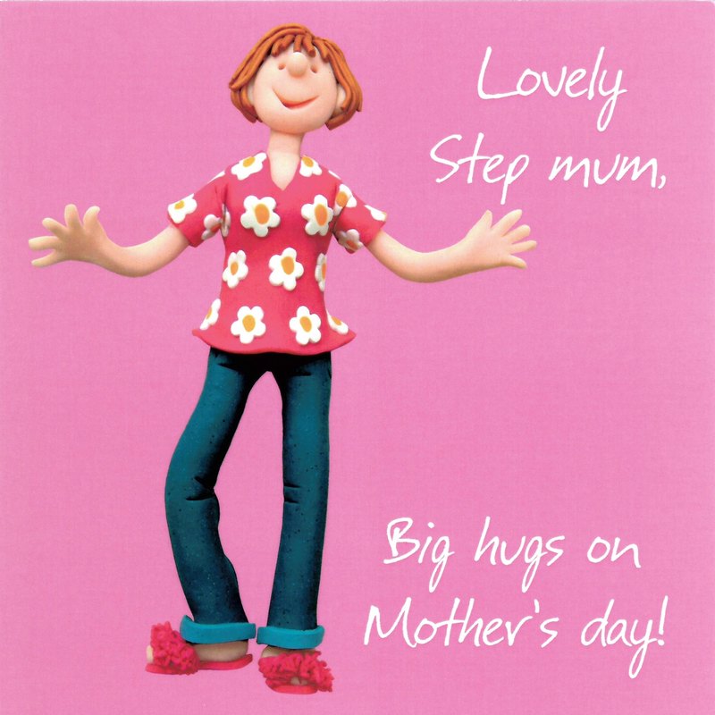 Lovely Step Mum Big Hugs On Mother's Day card front