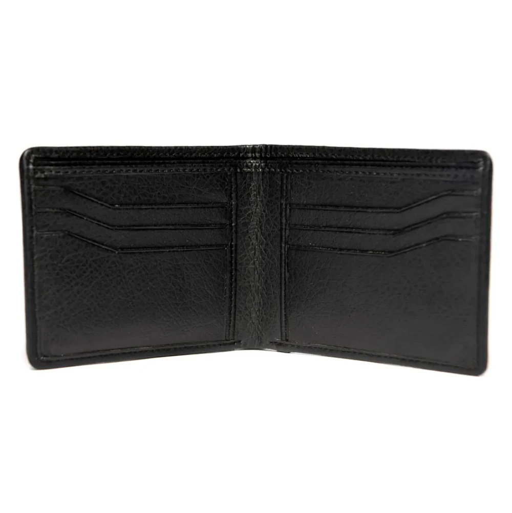 Maccessori Charcoal Harris Tweed Bifold Wallet inside