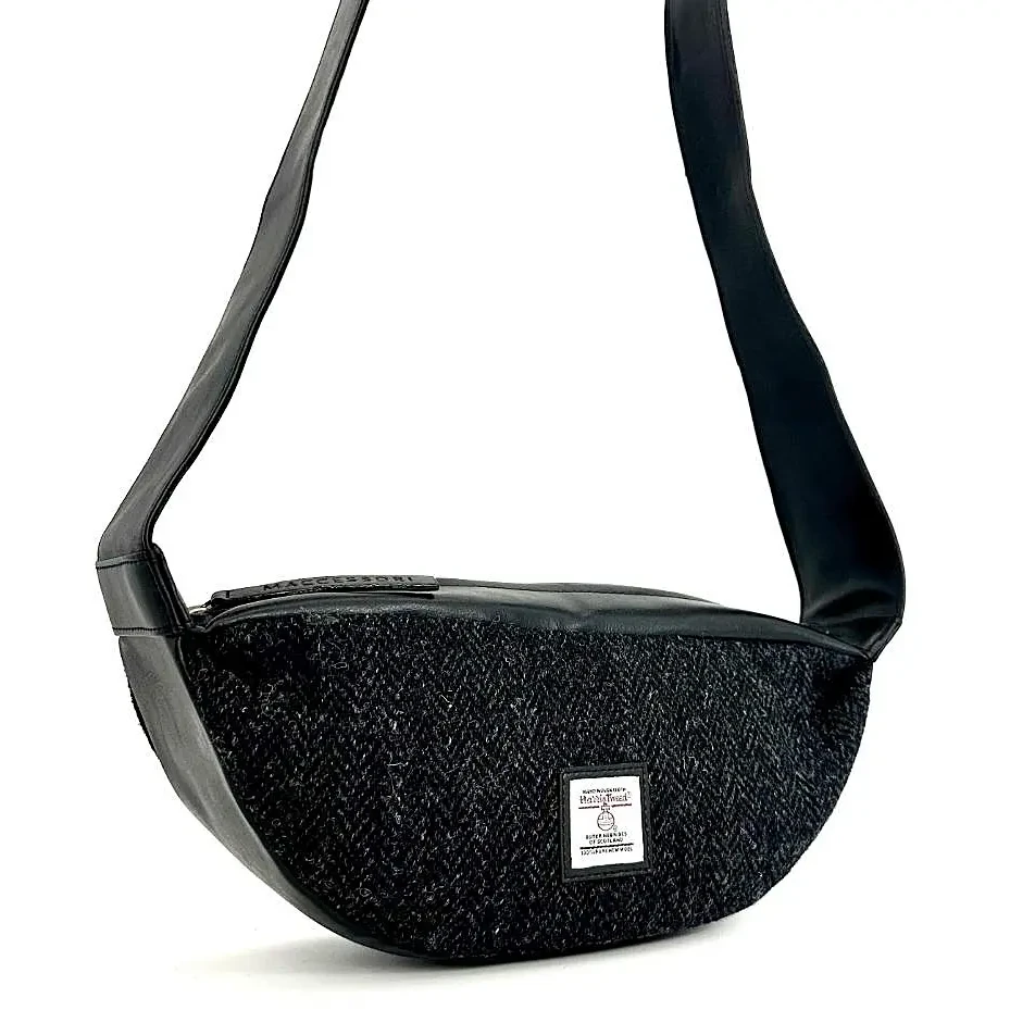 Maccessori Charcoal Harris Tweed Sling Bag main