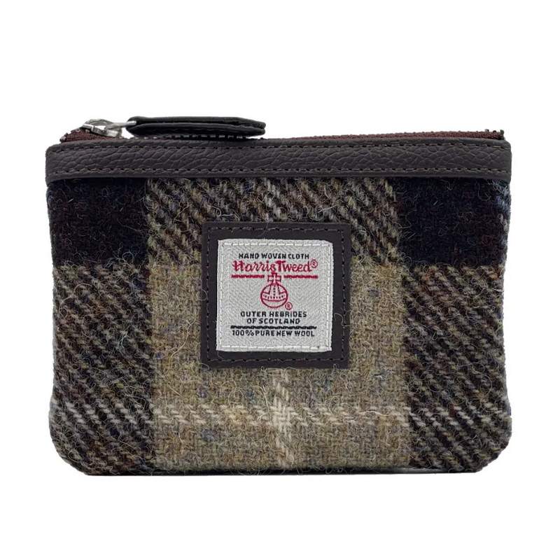 Maccessori Coin Purse Blue/Brown Check CB3028-TRT021 front