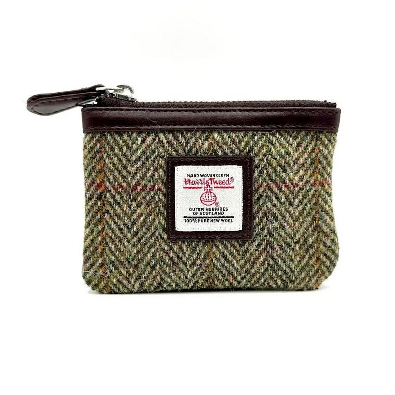 Maccessori Country Green Harris Tweed Coin Purse CB3026-C001T front
