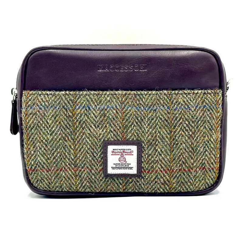 Maccessori Country Green Tweed Camera Bag front