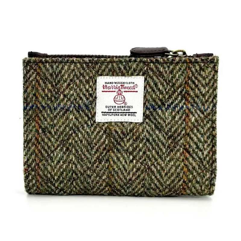 Maccessori Country Green Tweed Quilt Slim Purse CB2408-C001T front