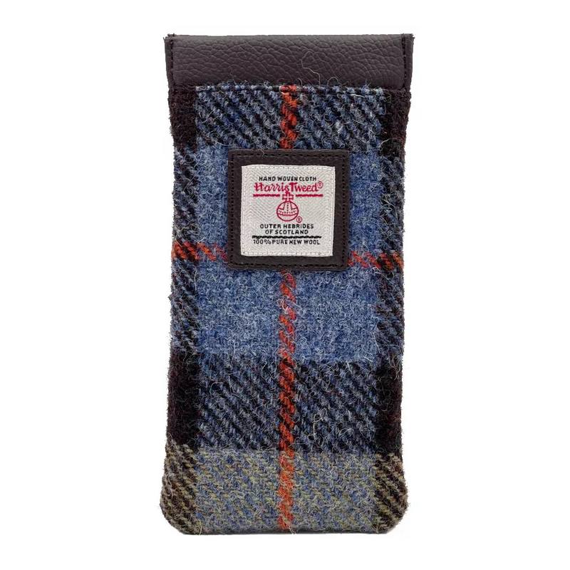 Maccessori Glasses Sleeve Blue Brown Check CB2202-TRT021 front