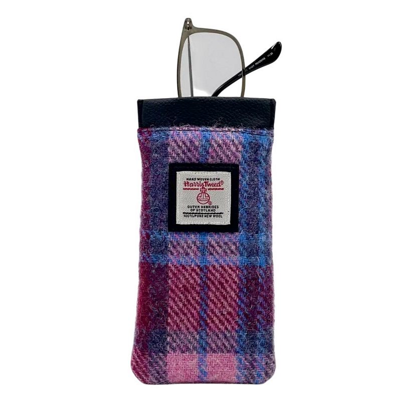 Maccessori Glasses Sleeve Pink Pastel Tweed CB2202-TRT073 with glasses