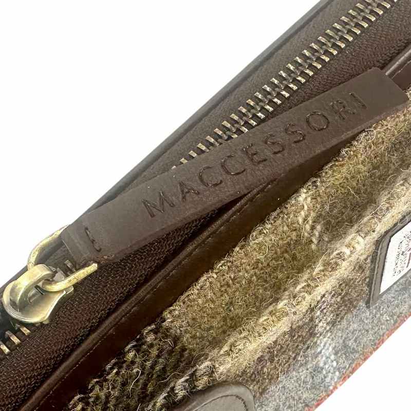 Maccessori Phone Purse Blue and Brown Check MAC2511 detail