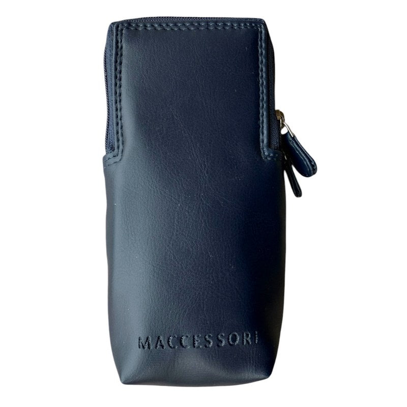 Maccessori Sky Blue Herringbone Double Glasses Sleeve rear