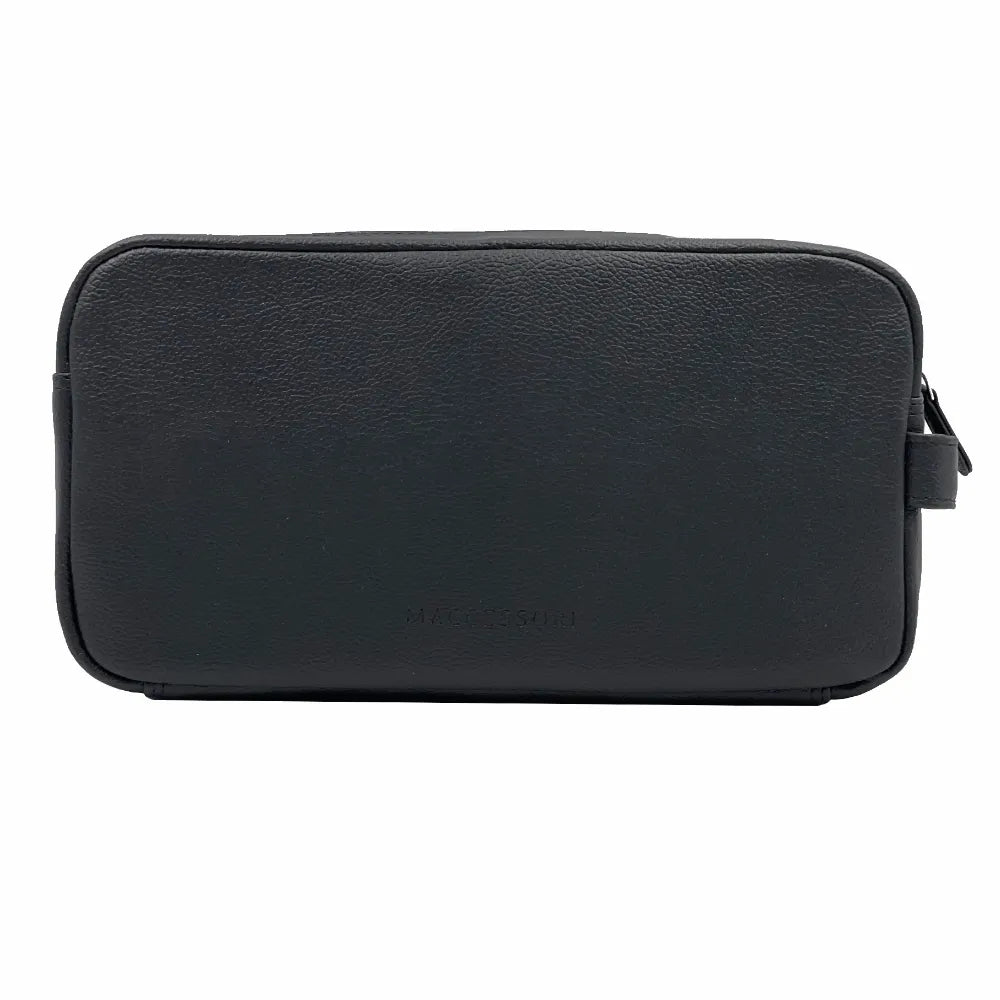 Maccessori Wash Bag Blue Tweed front rear