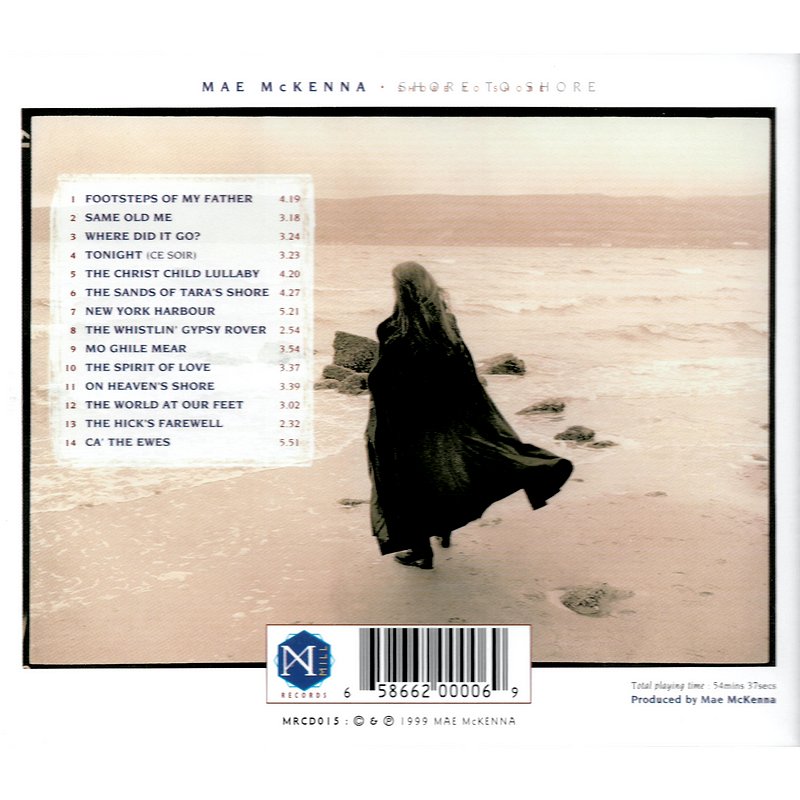Mae McKenna Shore To Shore CD rear