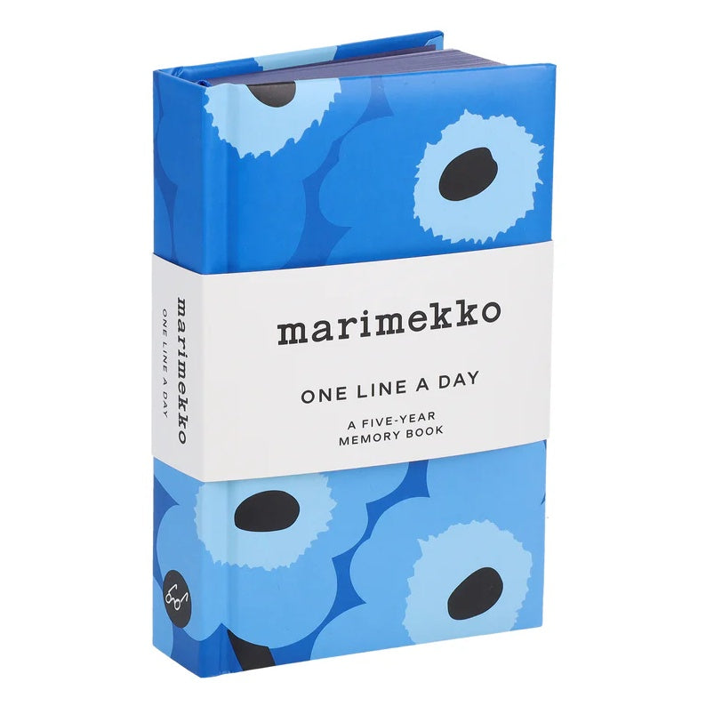Marimekko One Line A Day Five-Year Book Blue side