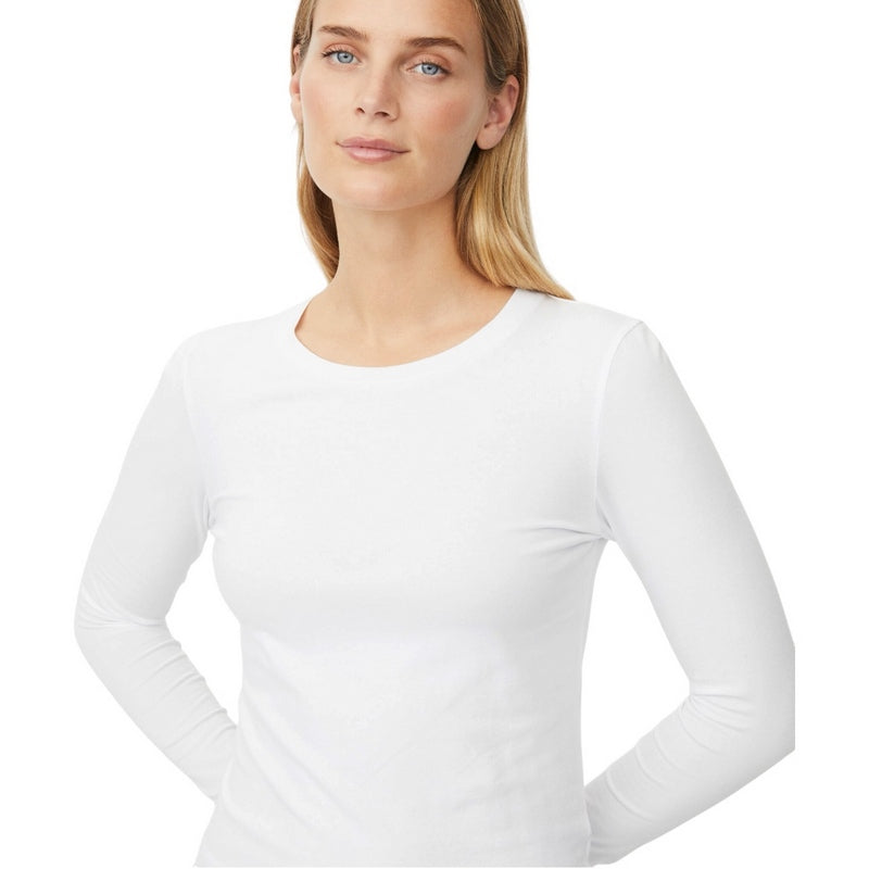 Masai Clothing Bellarim Long-sleeved Top White 1011873-1000S on model close-up