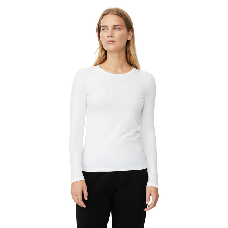 Masai Clothing Bellarim Long-sleeved Top White 1011873-1000S on model front
