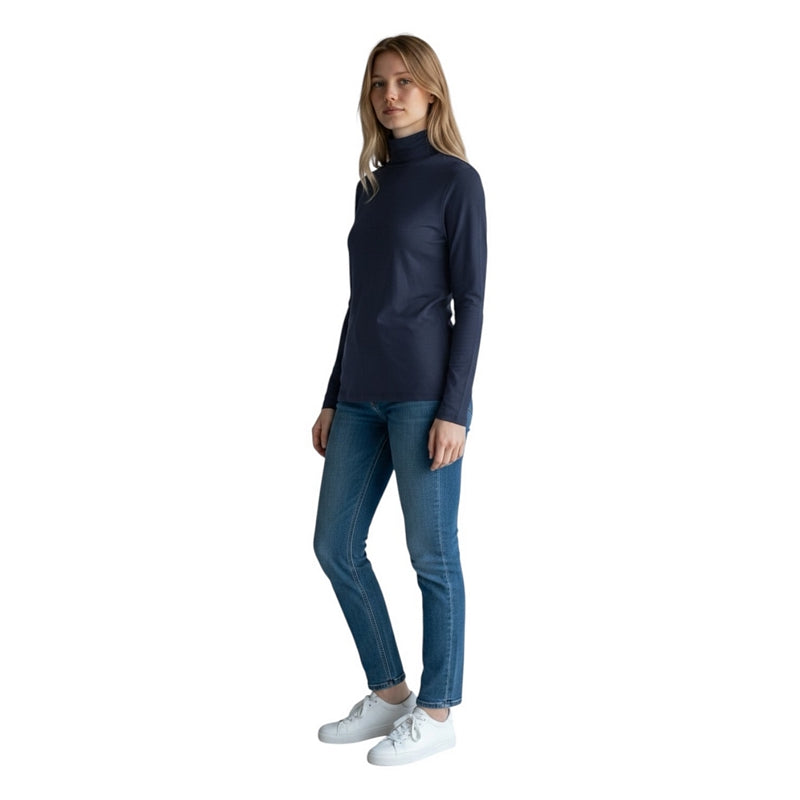 Masai Clothing Brooklyn Jersey Long-sleeved Top Dress Blue 1011885-2084S on model main