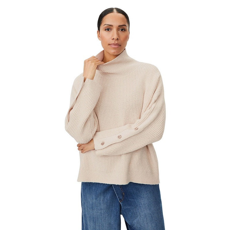 Masai Clothing Fanya Knitted Jumper Whitecap 1012828-1025S on model front