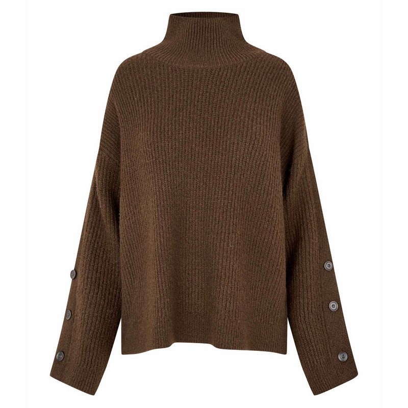 Masai Clothing Fanya Knitted Top Slate Black 1012828-4116S front