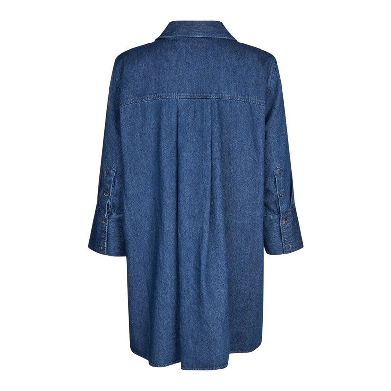 Masai Clothing Gisobela Tunic Dark Denim 1011966-2105S rear